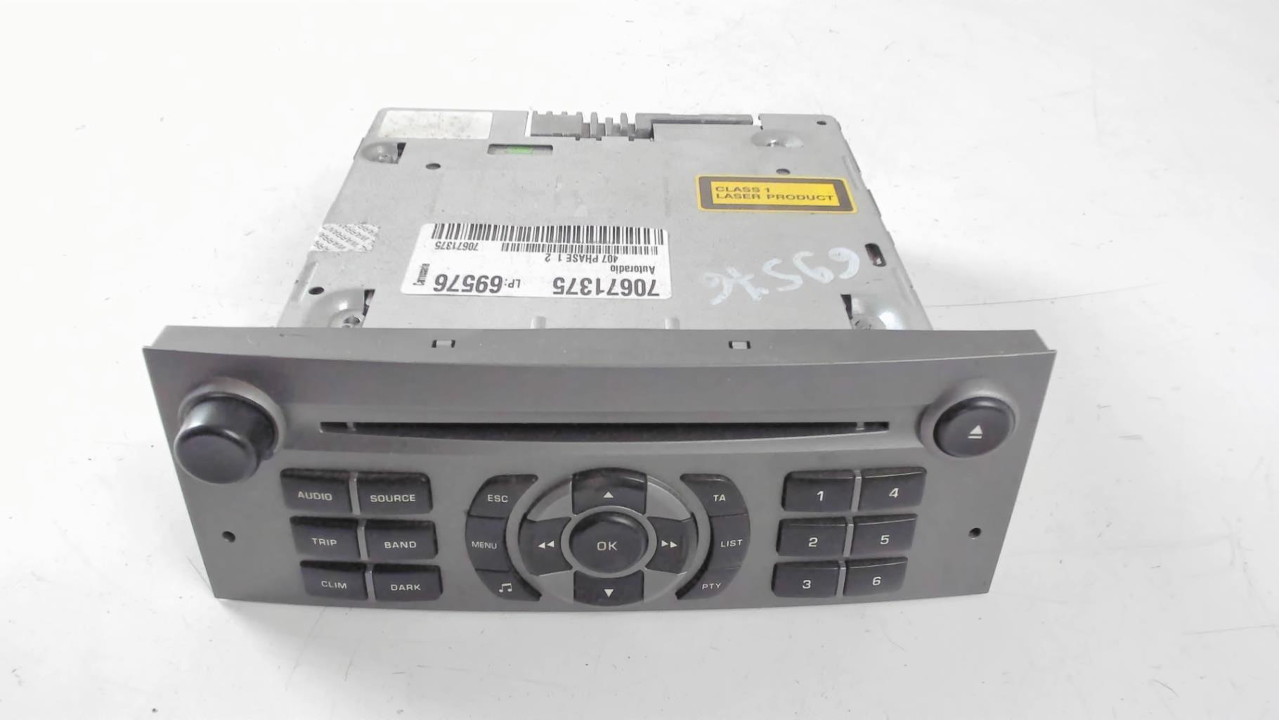 Autoradio Peugeot 407 PHASE 1 (2005) offre en ligne