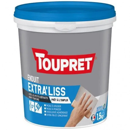 Composto lisciante per finiture extra fini, uso interno, 1,5 kg, bianco remise