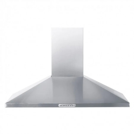 Hotte décorative 90cm, 324m3 par heure, inox satiné avec filtre charbon soldes en ligne