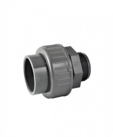 Union 3 pièces mixte PVC pression femelle 32 mm, mâle 26x34 en stock