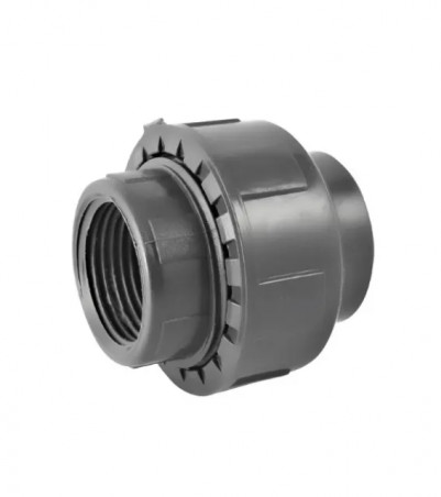 Unión mixta de 3 piezas PVC presión hembra 40 mm, hembra 33x42 en soldes
