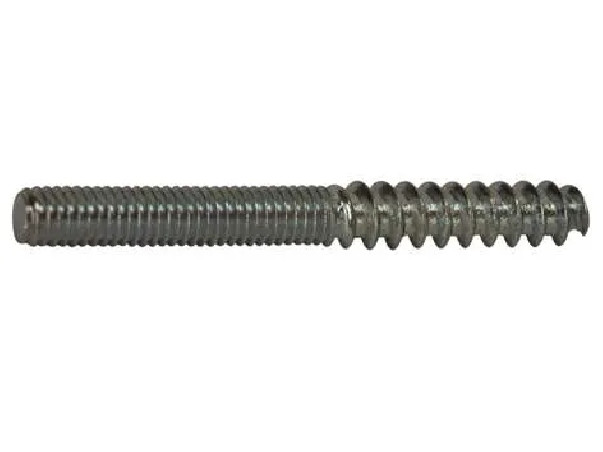 Vite a doppio filetto, filettatura legno/metallo, M6 L60mm, acciaio galvanizzato, 10 pezzi. en stock